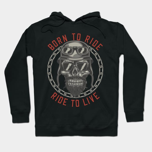 born to ride Hoodie by rafand23